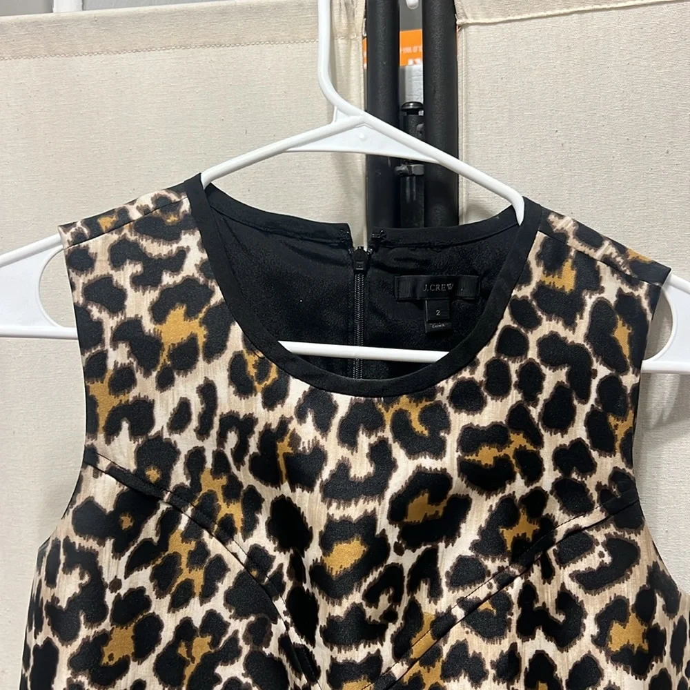 J Crew Size 2 Cheetah Dress - Picture 2 of 6
